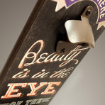 Vintage Inspired Wood Signs + Bottle Opener (Drink Good Beer)