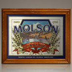 Molson-Canadian Geese Beer Original // Vintage Bar Sign + Display