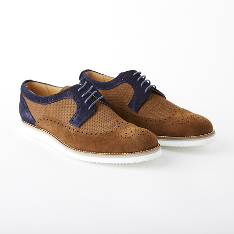 Daniel Dress Shoe // Blue + Brown (Euro: 42)