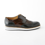 Mateo Dress Shoe // Black + Brown + Gray (Euro: 42)