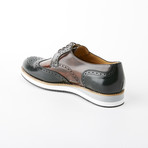 Mateo Dress Shoe // Black + Brown + Gray (Euro: 42)