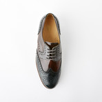 Mateo Dress Shoe // Black + Brown + Gray (Euro: 42)