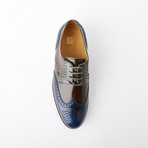 Matias Dress Shoe // Navy + Brown + Gray (Euro: 42)