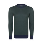 Nathaniel Pullover // Navy + Green (XL)