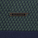 Nathaniel Pullover // Navy + Green (XL)