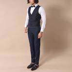 Mathew Slim Fit 3-Piece Tuxedo // Navy (Euro: 54)