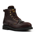 6" Plain-Toe Kiltie Work Boots // Brown (US: 5.5)