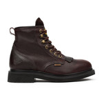 6" Plain-Toe Kiltie Work Boots // Brown (US: 8)