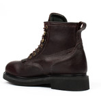 6" Plain-Toe Kiltie Work Boots // Brown (US: 9)
