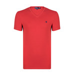 Tobias V-Neck T-Shirt // Red (L)