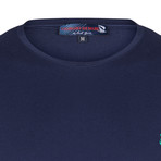 Mohamed Crew Neck T-Shirt // Navy + Green (3XL)