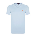 Tommy V-Neck T-Shirt // Blue + Orange (3XL)