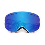 CERVINO // Ski Goggles // White Frame (Revo Blue Lens)