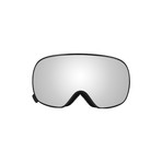 K2 // Ski Goggles // Black Frame & Silver Revo Lens with Black Edge