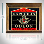 Napoleon Odeon V.S.O.P. Fine Cognac Original // Vintage Bar Mirror + Display