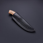 Fixed Blade Damascus Steel Skinning Knife // HB-0016