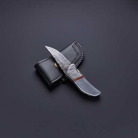 Damascus Steel Folding Knife // HB-0115