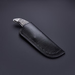 Fixed Blade Damascus Steel Tracker Knife // HB-0449