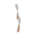 Vintage Hans D. Krieger 18k Two-Tone Gold Diamond Earrings