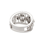 Vintage Hans D. Krieger 18k White Gold Diamond Ring I // Ring Size: 7.25