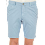 Brice Patterned Shorts // Blue (Euro: 50)