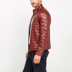 Leather Jacket // Bordeaux (S)