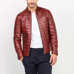 Leather Jacket // Bordeaux (S)