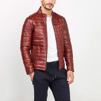 Leather Jacket // Bordeaux (S)