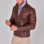 Leather Jacket // Brown (S)