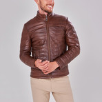 Leather Jacket // Brown (S)