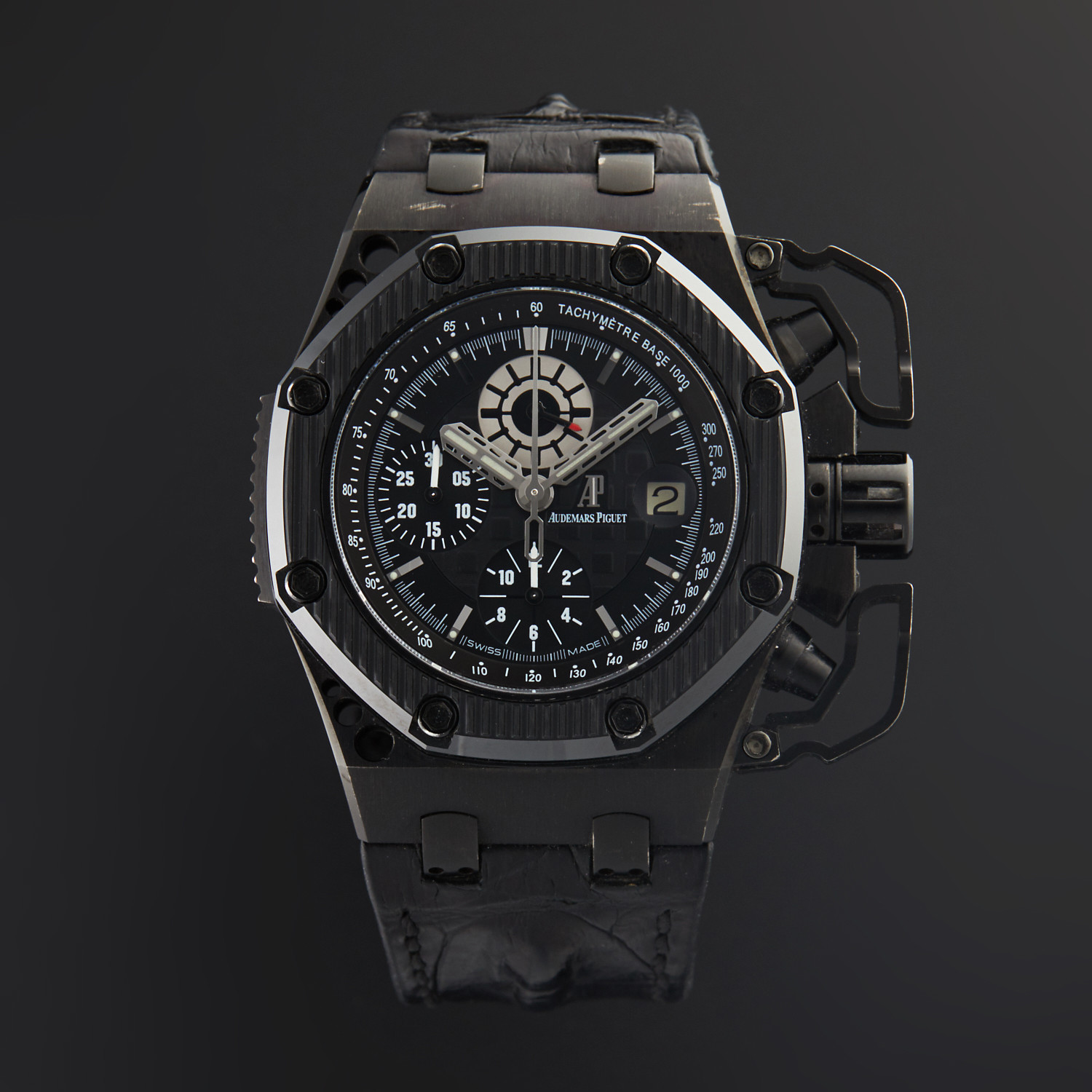 Audemars piguet royal oak offshore survivor 26165io oo a002ca 01 Audemars Piguet Royal Oak Offshore Survivor Chronograph Automatic 26165io Oo A002ca 01 Pre Owned Phenomenal Timepieces Touch Of Modern