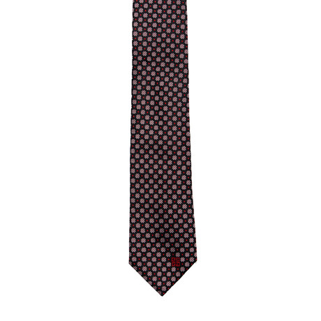 Givenchy // Geometric Tie // Gray + Red