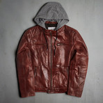 Achilles Racer Jacket // Maroon (XS)