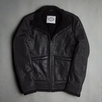 Prometheus Shearling Jacket // Black (XL)