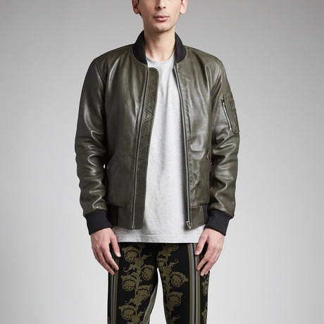 Odysseus Bomber Jacket // Olive (XS)