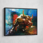 Charging Bull (24"W x 18"H x 1.5"D // Gallery Wrapped)