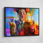 Leo Middle Fingers (24"W x 18"H x 1.5"D // Gallery Wrapped)