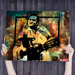 Johnny Cash Middle Finger (24"W x 18"H x 1.5"D // Gallery Wrapped + Black Frame)