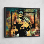 Johnny Cash Middle Finger (24"W x 18"H x 1.5"D // Gallery Wrapped)