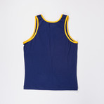 Go Softwear // Classic Tank Top // Navy + Yellow (M)