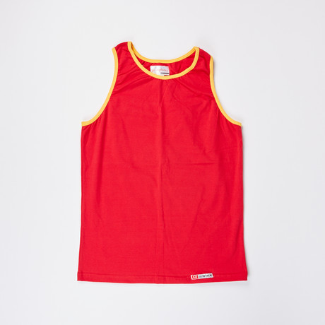 Go Softwear // Classic Tank Top // Red + Gold (S)