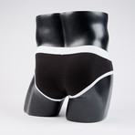 Classic Lo-Rise Brief // Black + White (M)