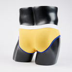 Classic Lo-Rise Brief // Gold + Royal (M)