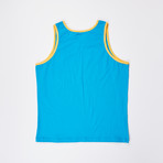 Go Softwear // Classic Tank Top // Turquoise + Yellow (L)