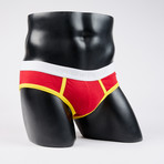 Classic Lo-Rise Brief // Red + Gold (S)