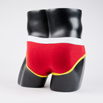 Classic Lo-Rise Brief // Red + Gold (S)