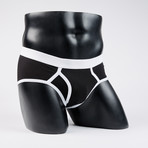 Classic Boy Brief // Black + White (M)