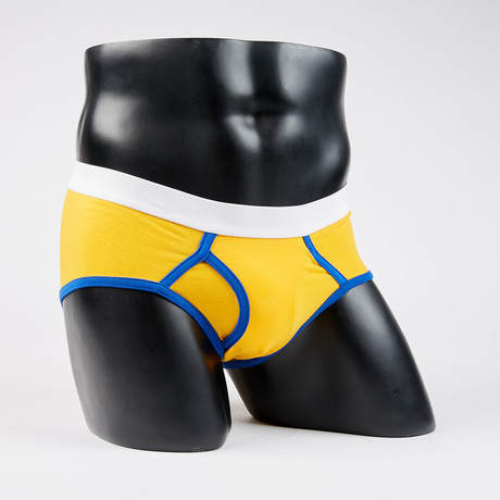 Classic Boy Brief // Gold + Royal (S)