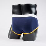 Classic Boy Brief // Navy + Yellow (XL)