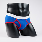 Classic Boy Brief // Royal + Red (L)